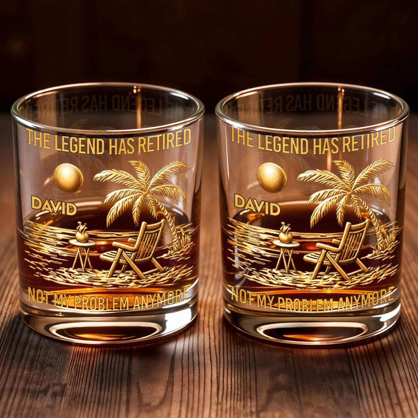 The Legend Has Retired Not My Problem Anymore Palm Tree Beach Scene