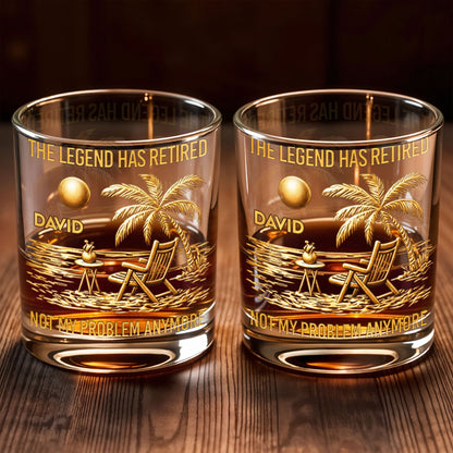 The Legend Has Retired Not My Problem Anymore Palm Tree Beach Scene