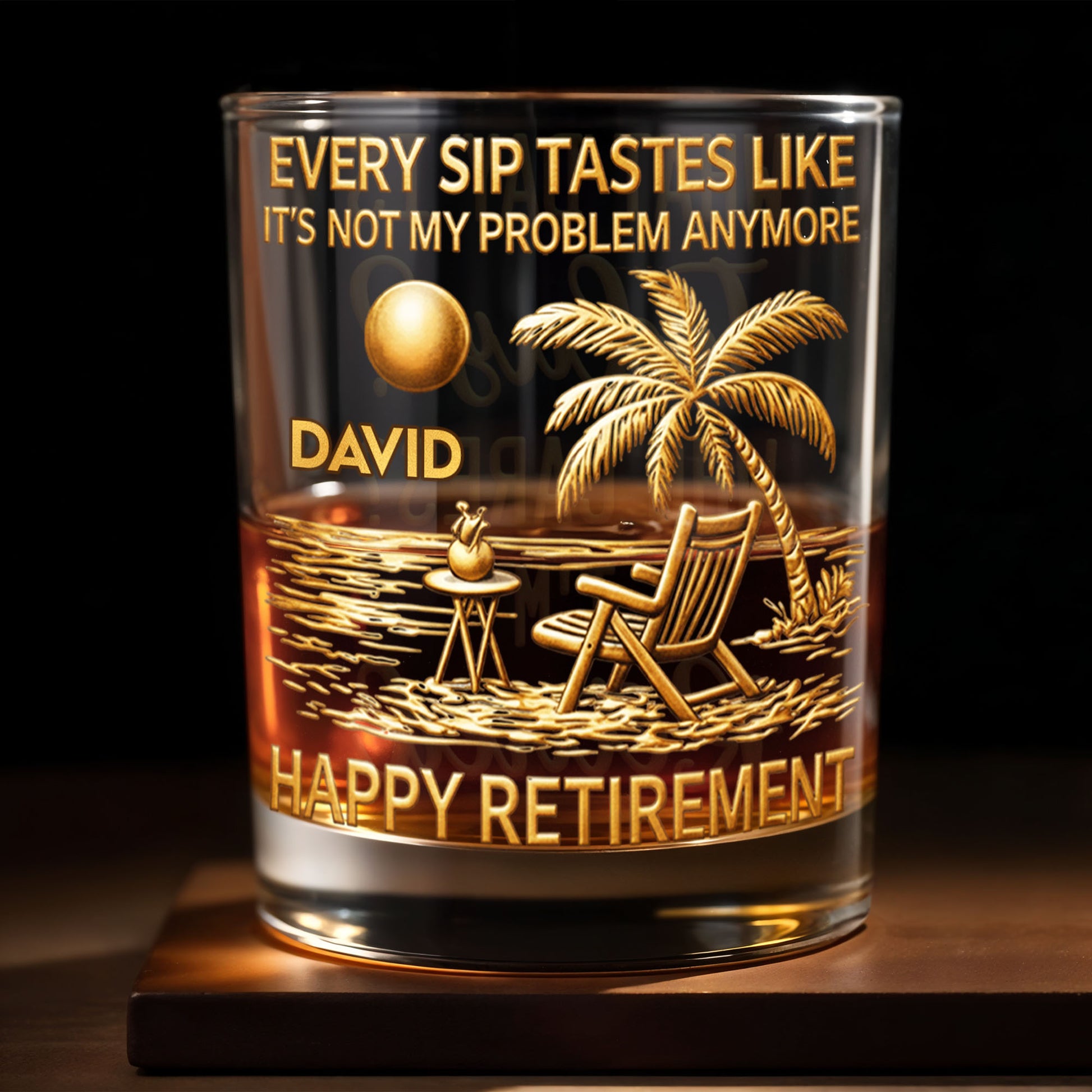 Every Sip Tastes Like Not My Problem Anymore Palm Tree Retirement