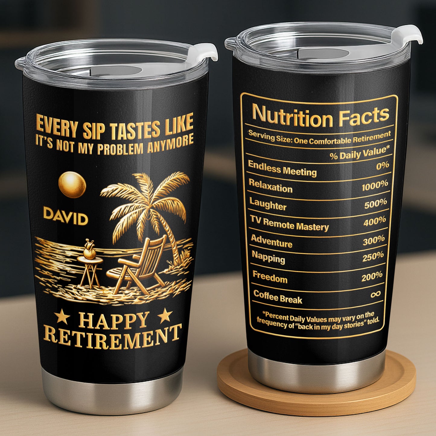 Every Sip Tastes Like It Is Not My Problem Anymore Happy Retirement Palm Tree Beach