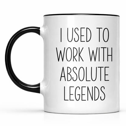 I Used To Work With Absolute Legends Funny Farewell Coworker Gift - Personalized Custom Accent Mug - RETIRE139_AMUG