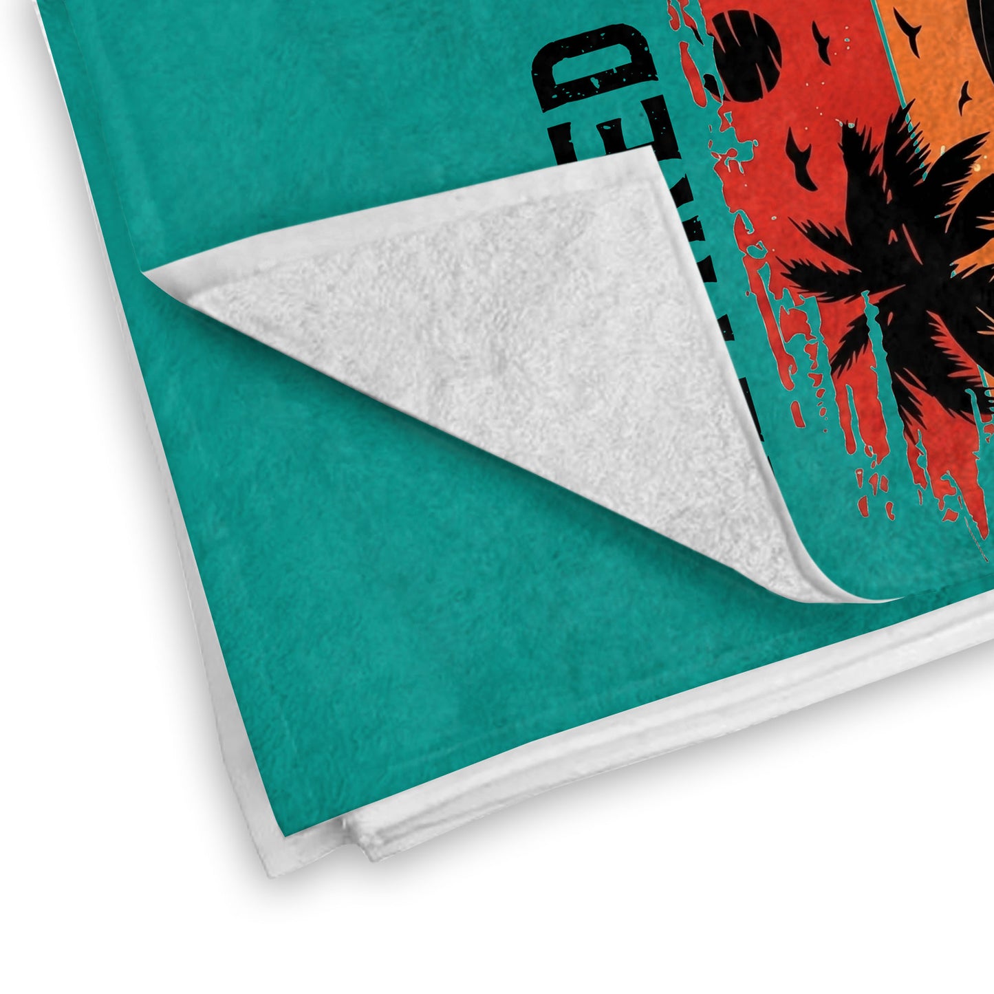 Retired Not My Problem Anymore Palm Trees Beach Sunset - Personalized Beach Towel - RETIRE147_BETO