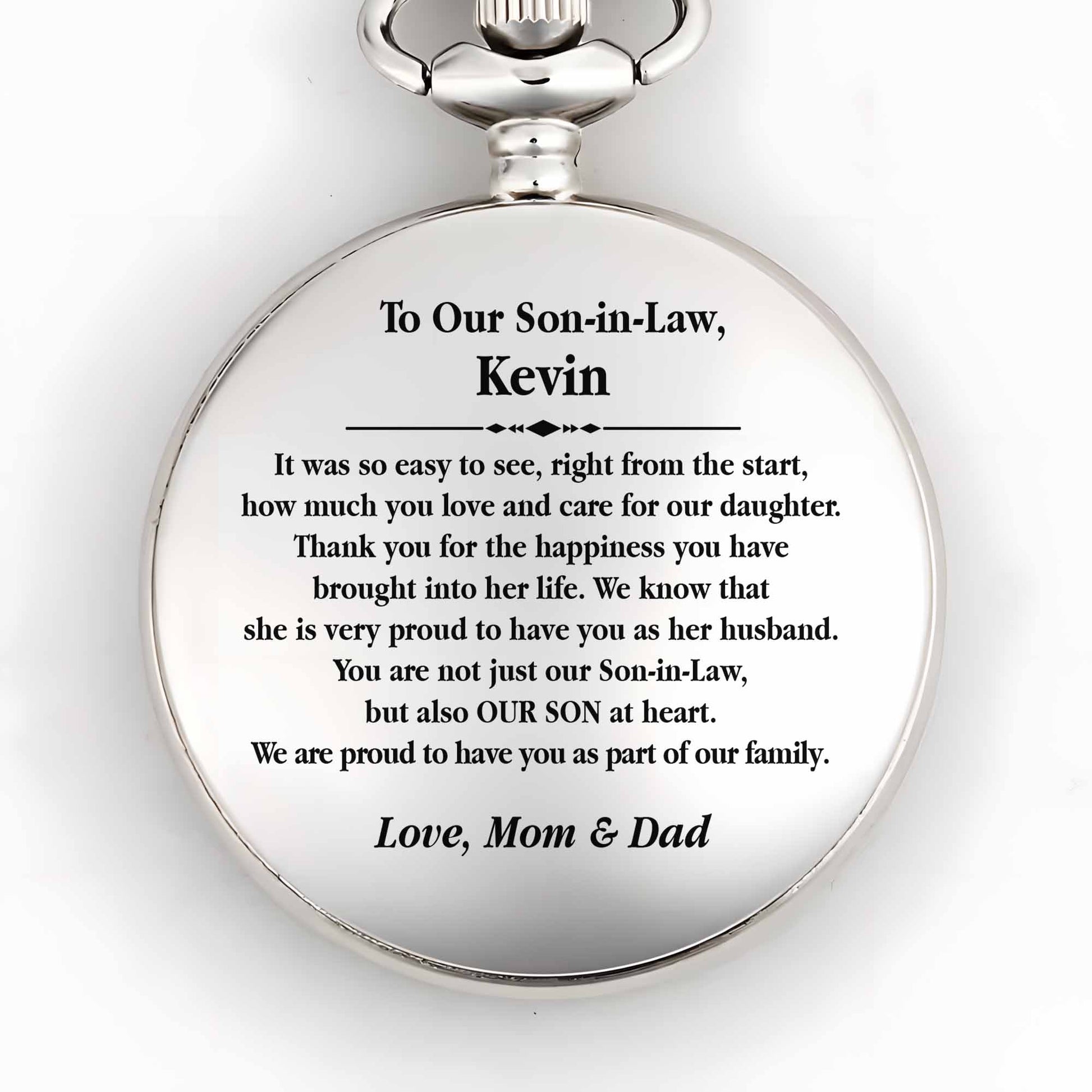 To Our Son-In-Law, Proud To Have You