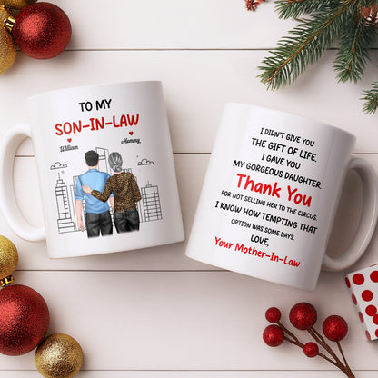 Thank You Son-In-Law For Not Selling My Daughter