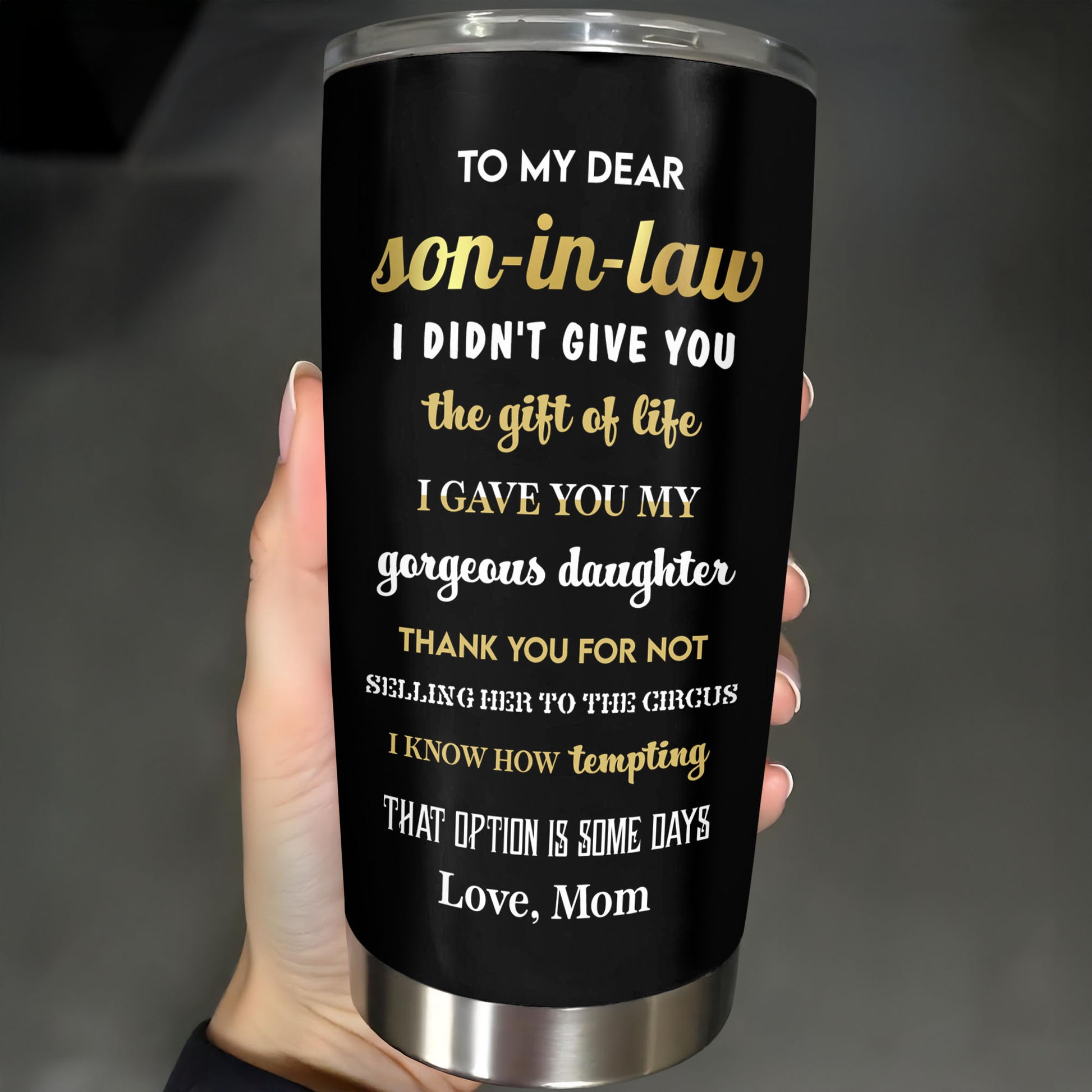 To My Dear Son-In-Law, Lion With Crown Design