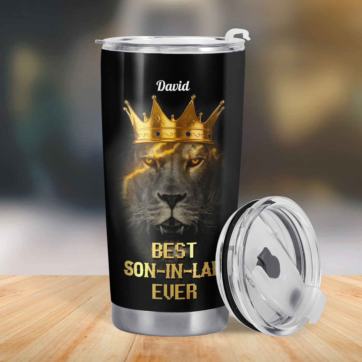 To My Dear Son-In-Law, Lion With Crown Design