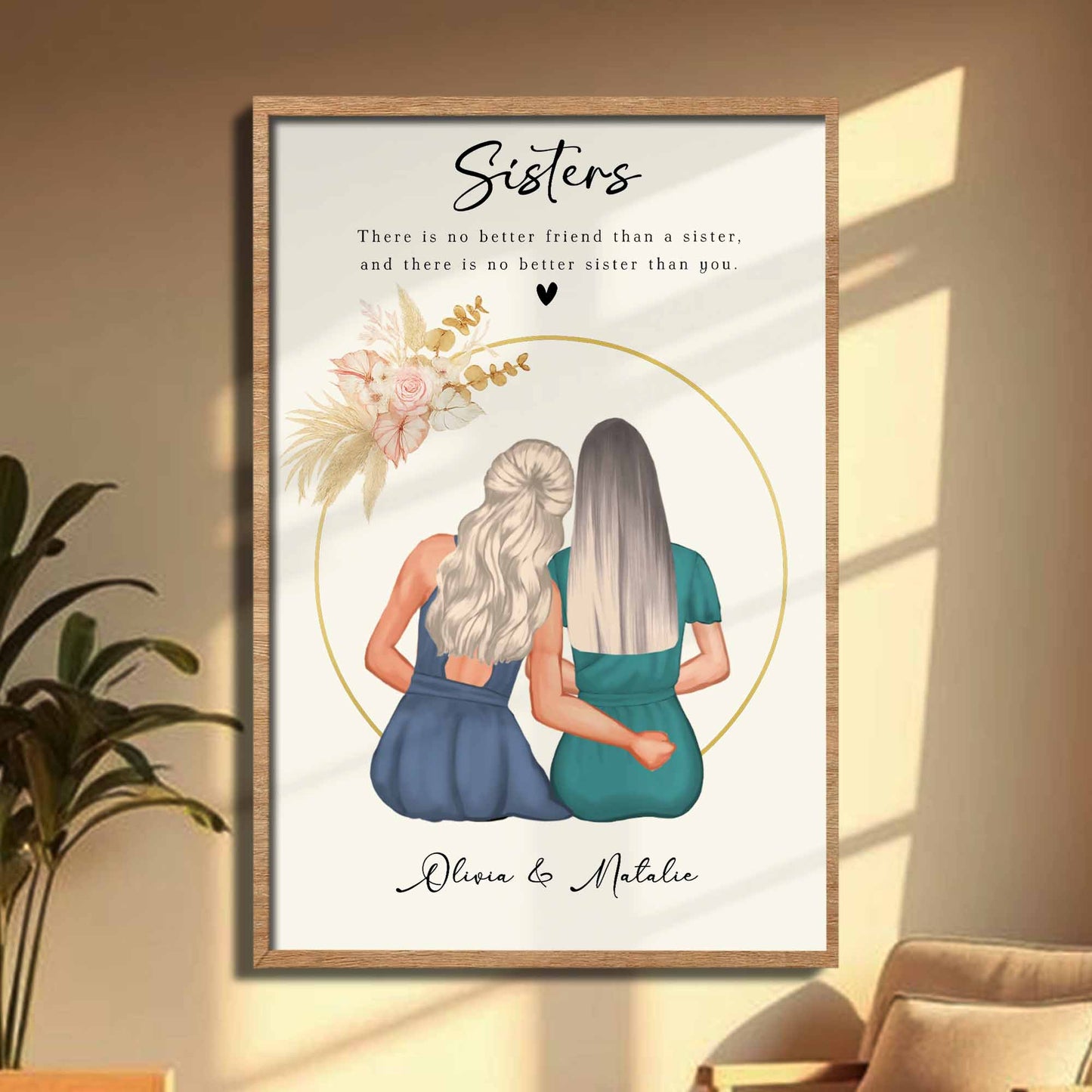 To My Sister, There Is No Better Friend, Featuring Two Women