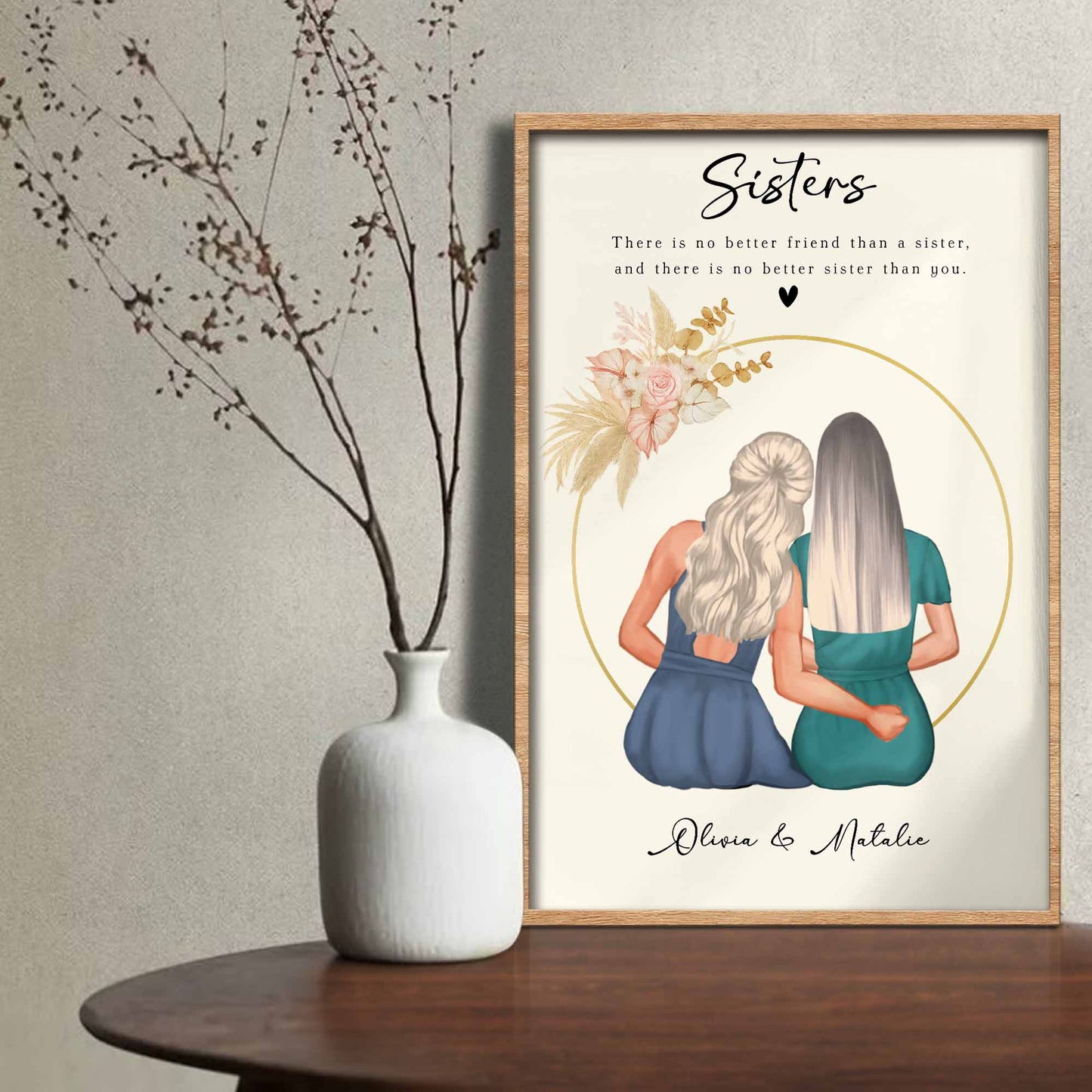 To My Sister, There Is No Better Friend, Featuring Two Women