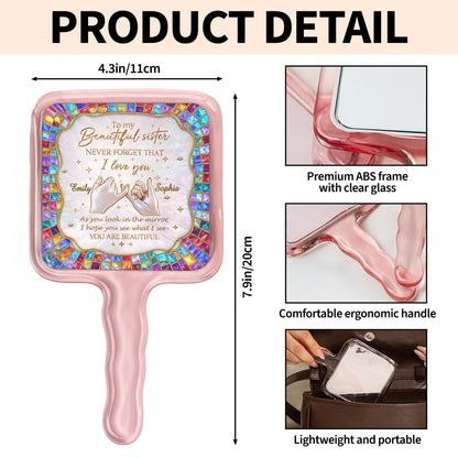 To My Beautiful Sister, Hands and Stained Glass