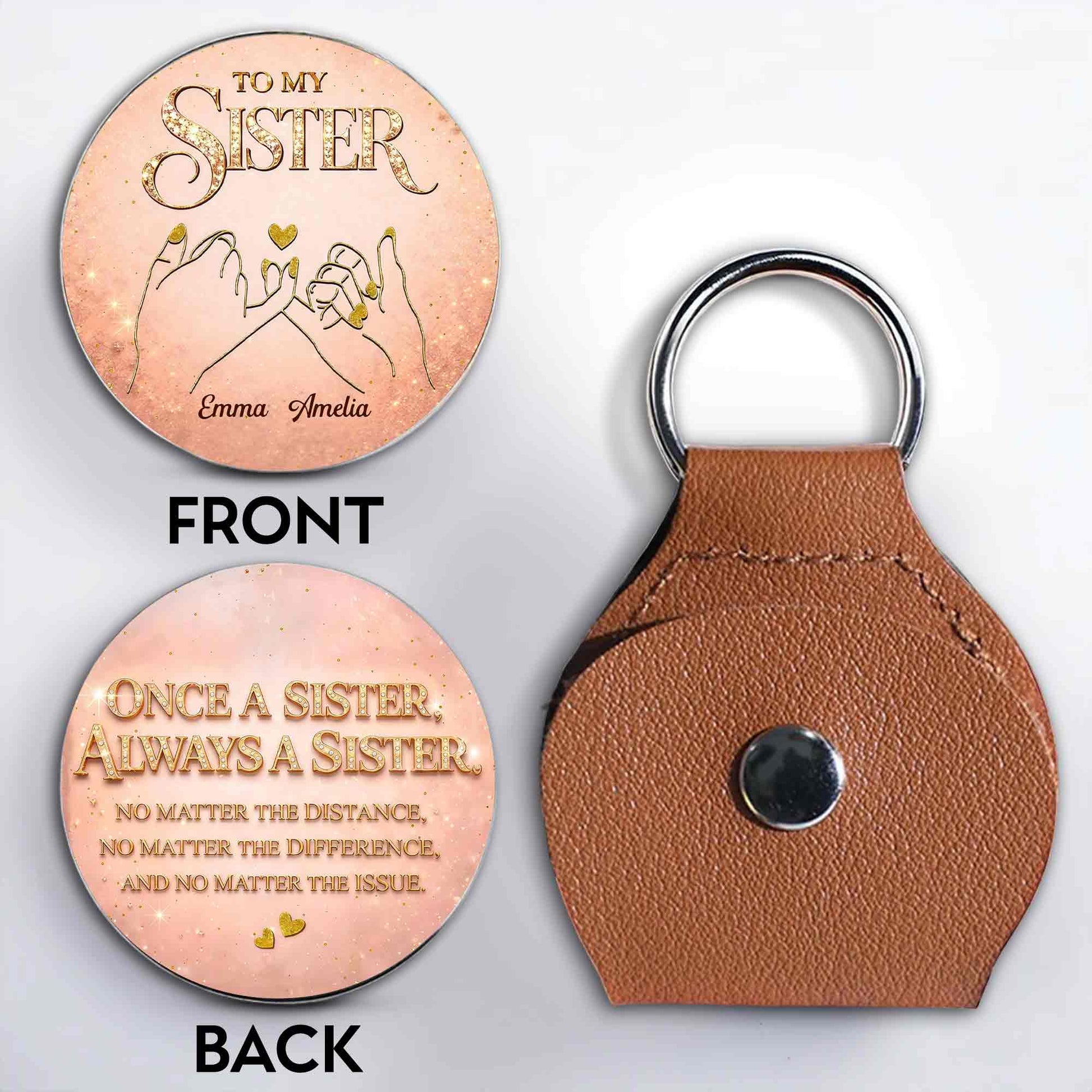 To My Sister Once A Sister Always A Sister Pinky Swear Hands