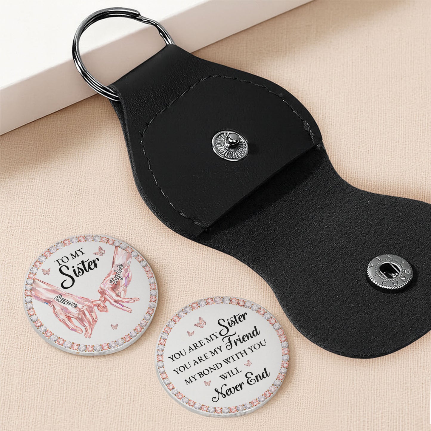 To My Sister You Are My Friend Pinkie Promise Hands Butterflies