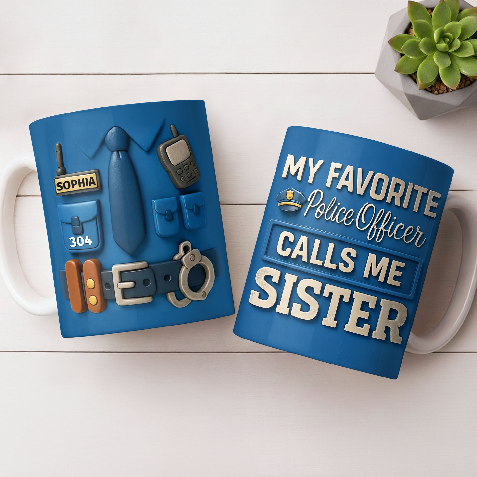 Protecting And Serving With Pride Every Day Police Uniform With Handcuffs And Radio