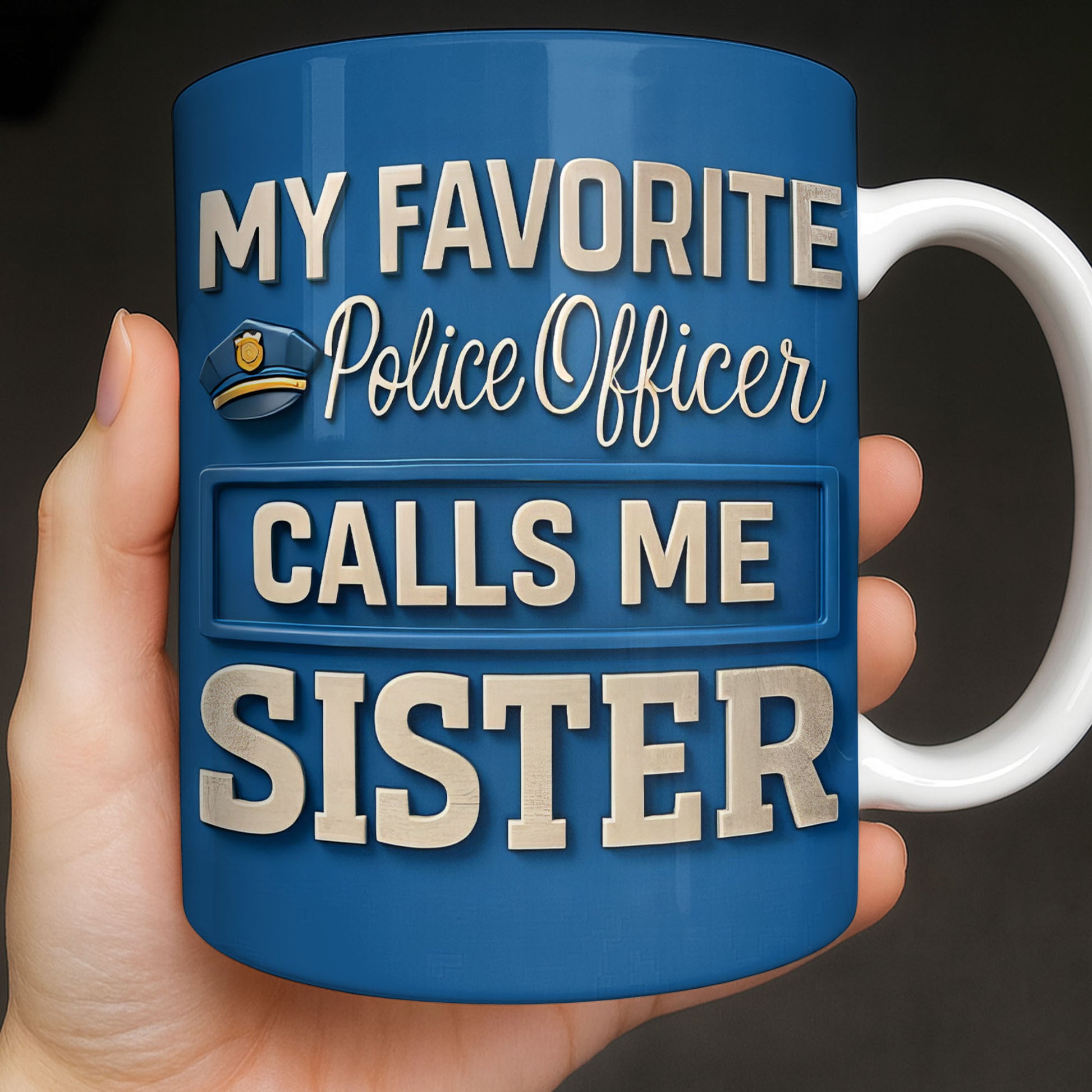 Protecting And Serving With Pride Every Day Police Uniform With Handcuffs And Radio