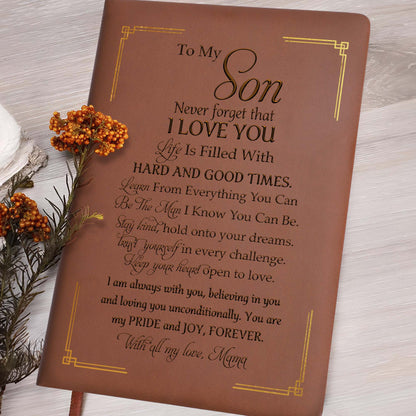 Never Forget That I Love You Custom Leather Journal