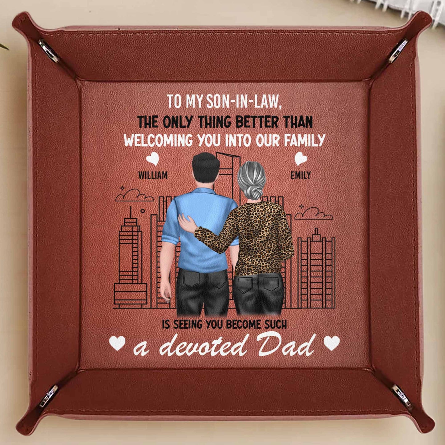 To My Son-In-Law, The Only Thing Better Than Welcoming You Into Our Family, Cityscape and Couple