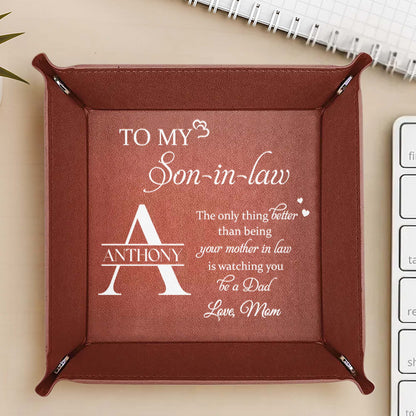 To My Son-in-law, The only thing better than being your mother in law is watching you be a Dad, Hearts