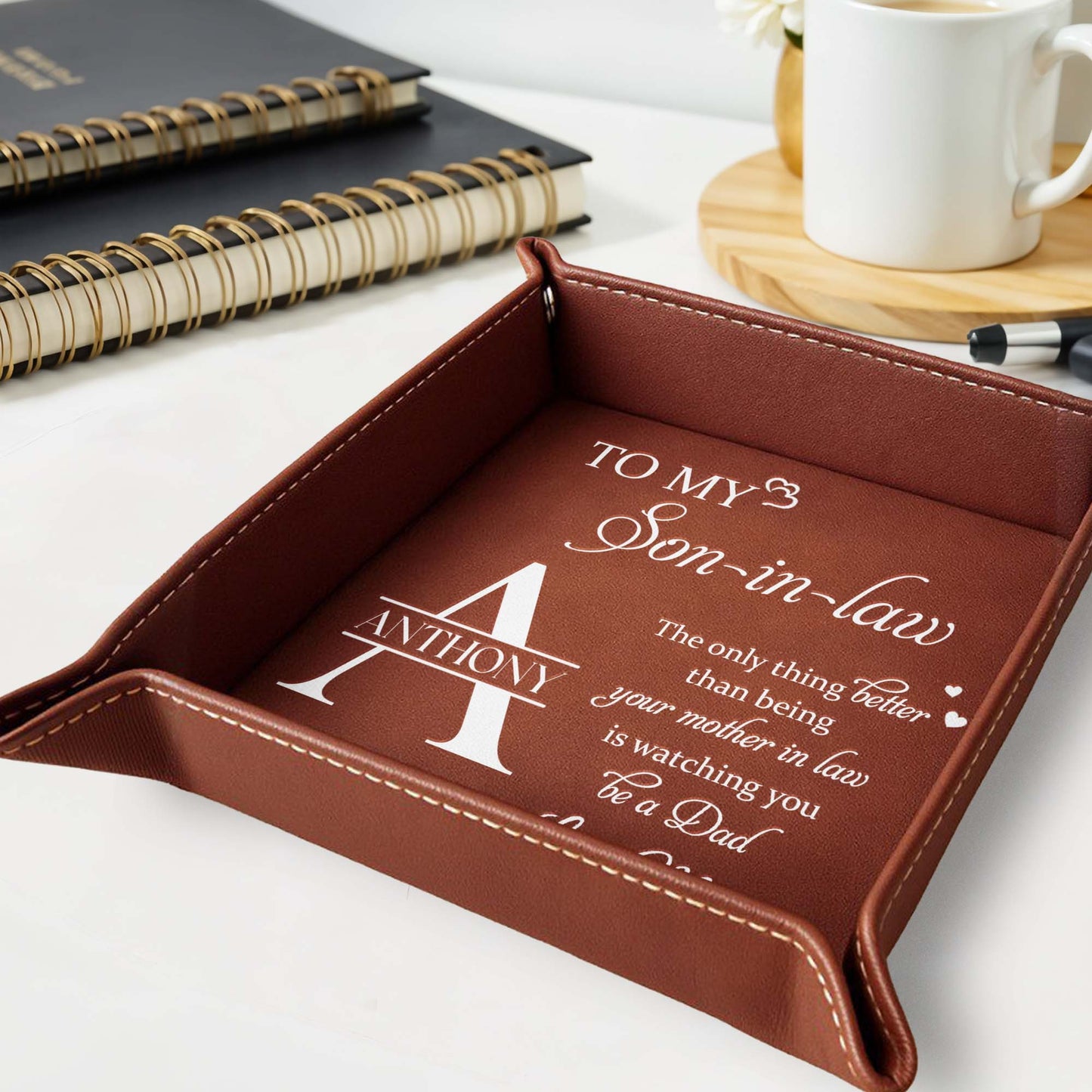 To My Son-in-law, The only thing better than being your mother in law is watching you be a Dad, Hearts