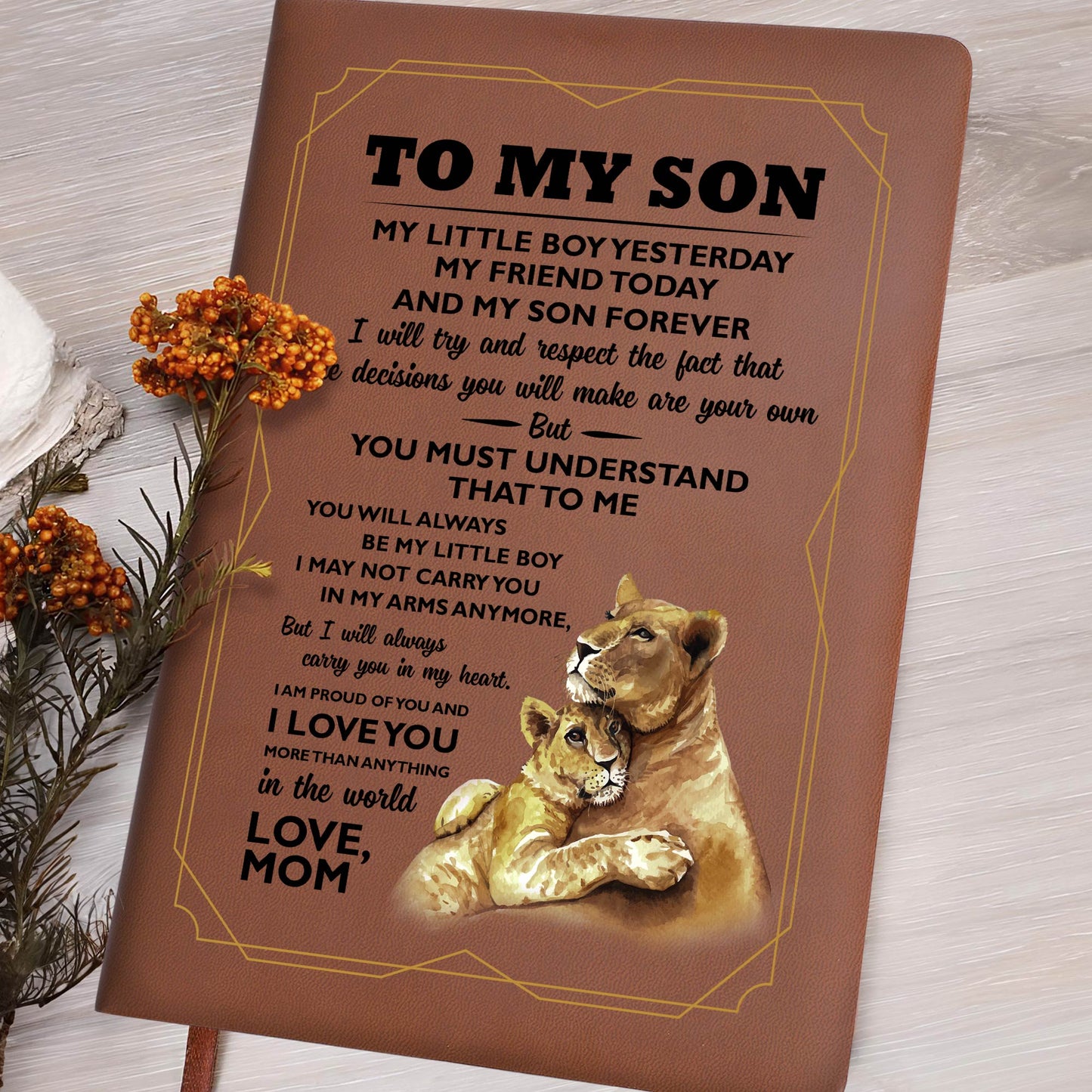 To My Son You Are My Sunshine, Mother and Lion Cub