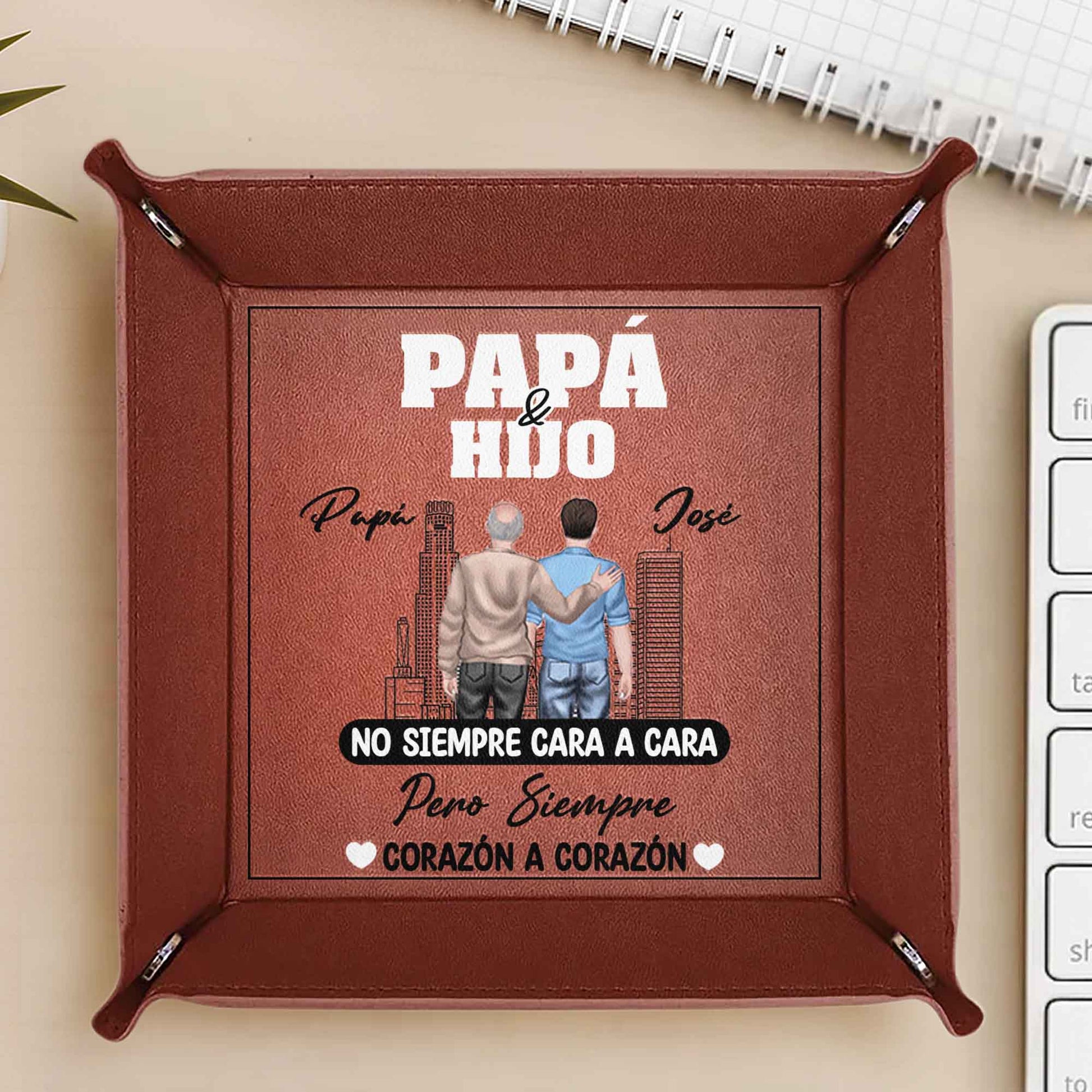 Papá & Hijo Jose, No Siempre Cara A Cara Pero Siempre Corazón A Corazón, Father and Son and Cityscape