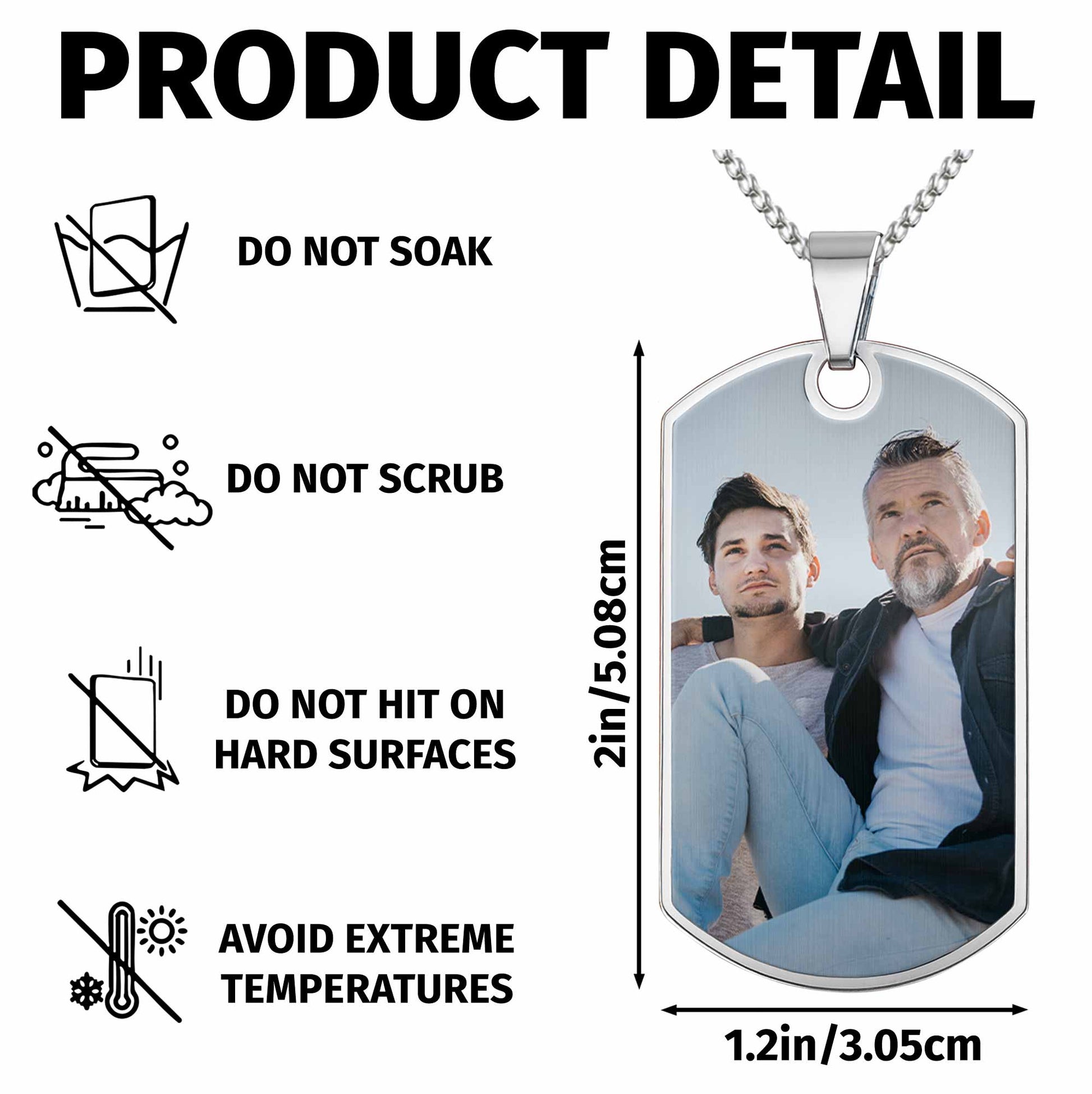 To My Son Always Remember You Are Braver, Dog Tag, Photo