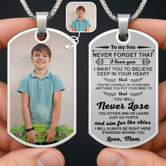 Cherish Every Moment With Your Loved Ones, Photo Necklace