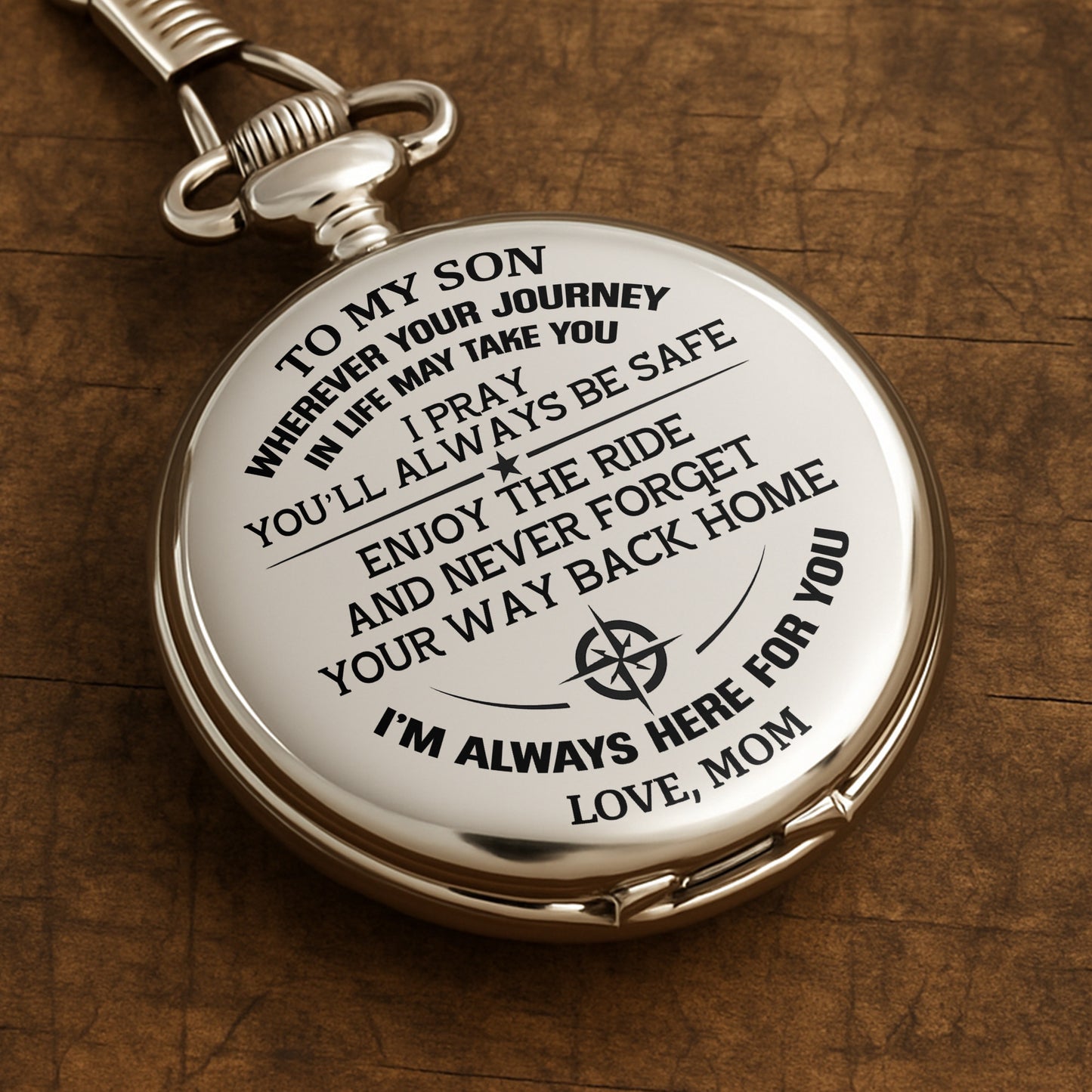 Wherever Your Journey, Compass Pocket Watch