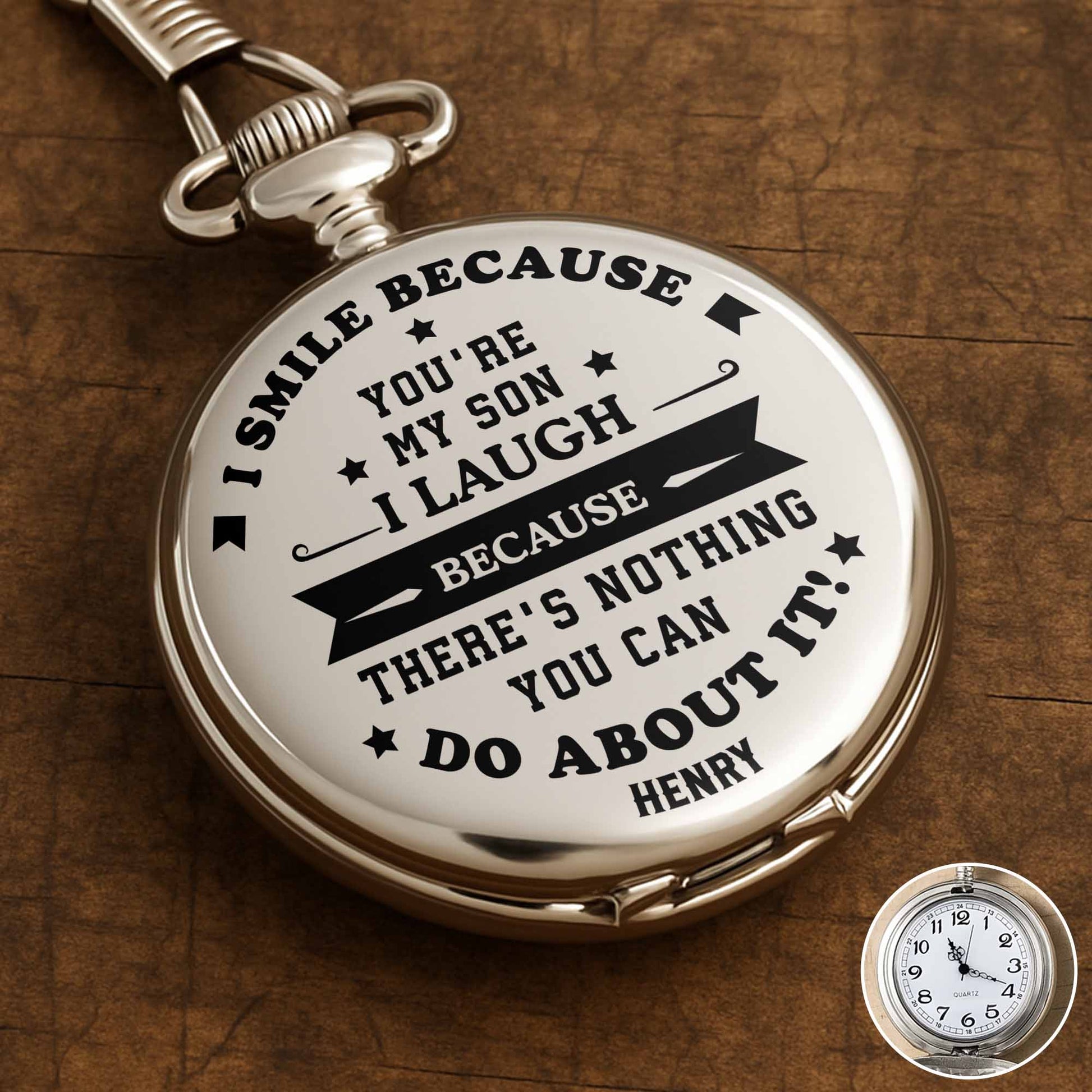 I Smile Because You're My Son, Personalized Watch