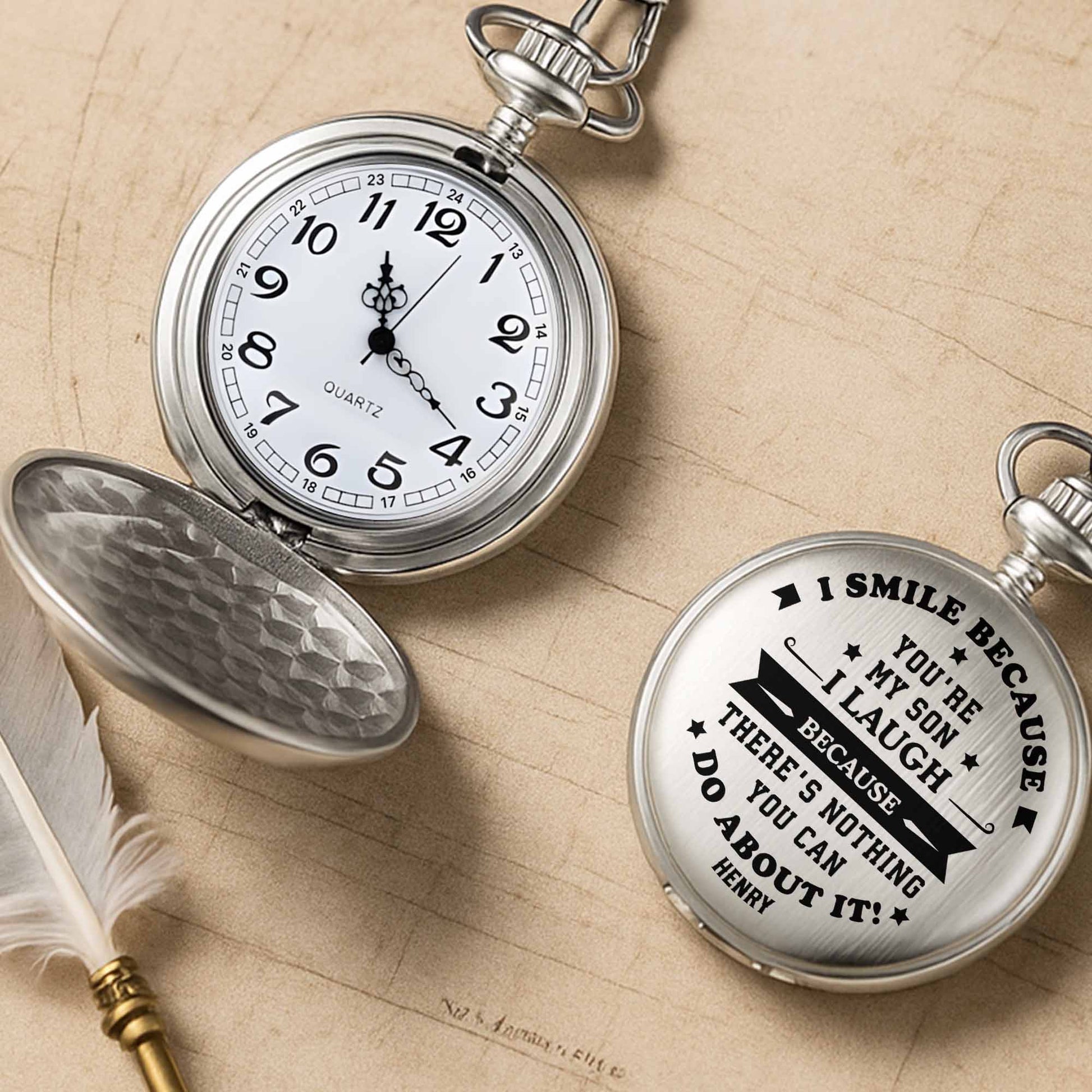 I Smile Because You're My Son, Personalized Watch