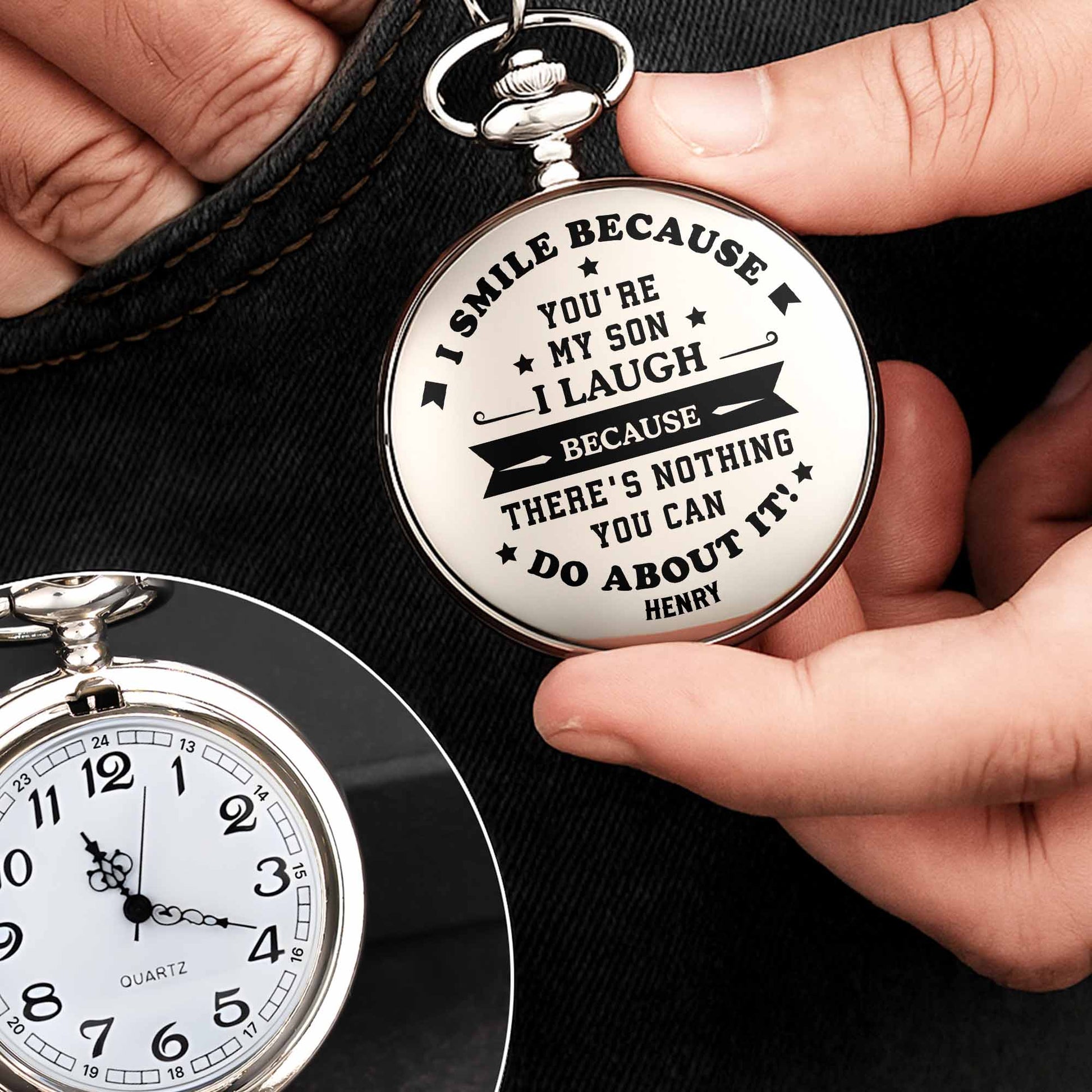 I Smile Because You're My Son, Personalized Watch