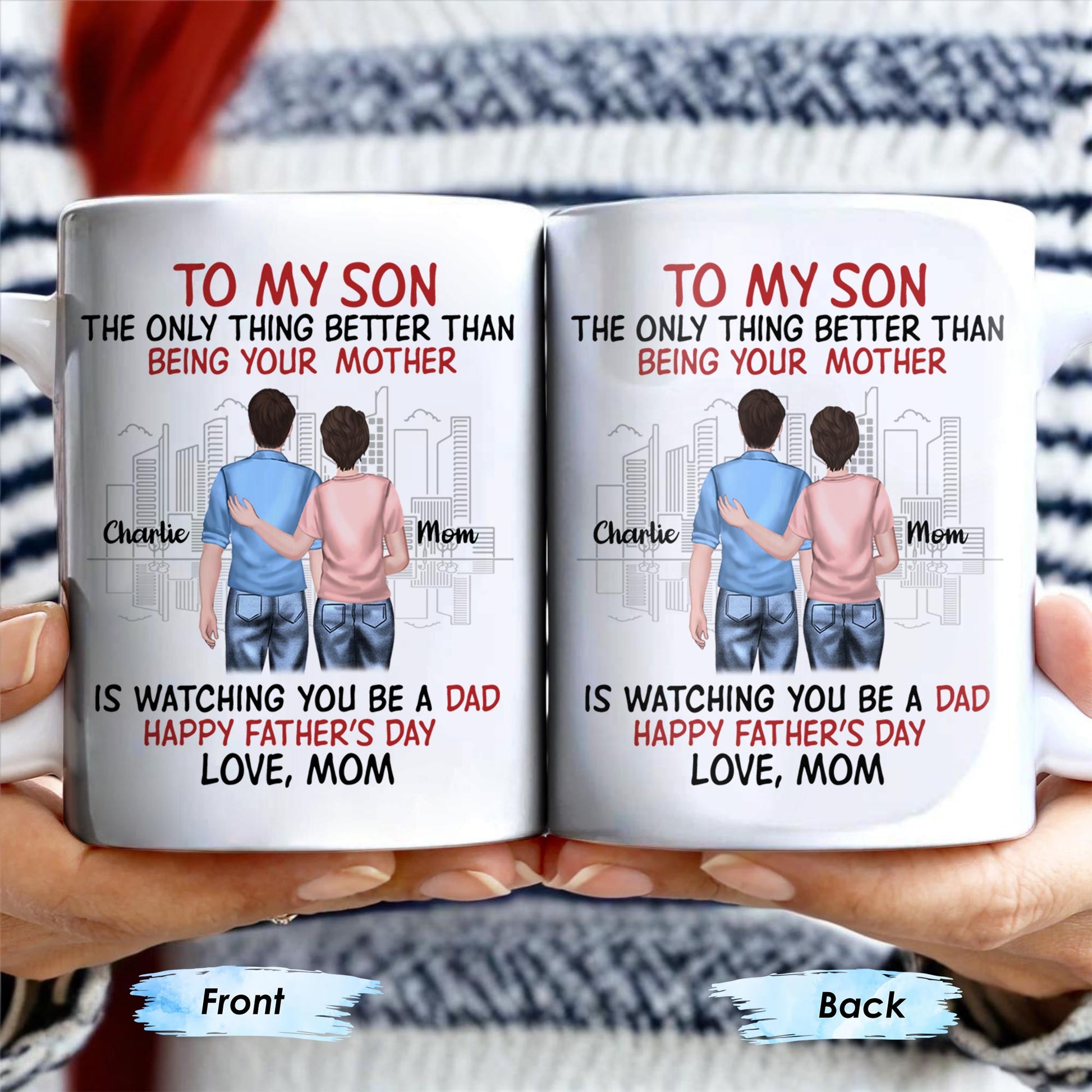 To My Son The Only Thing Better Than Being Your Mother, Family And City Skyline