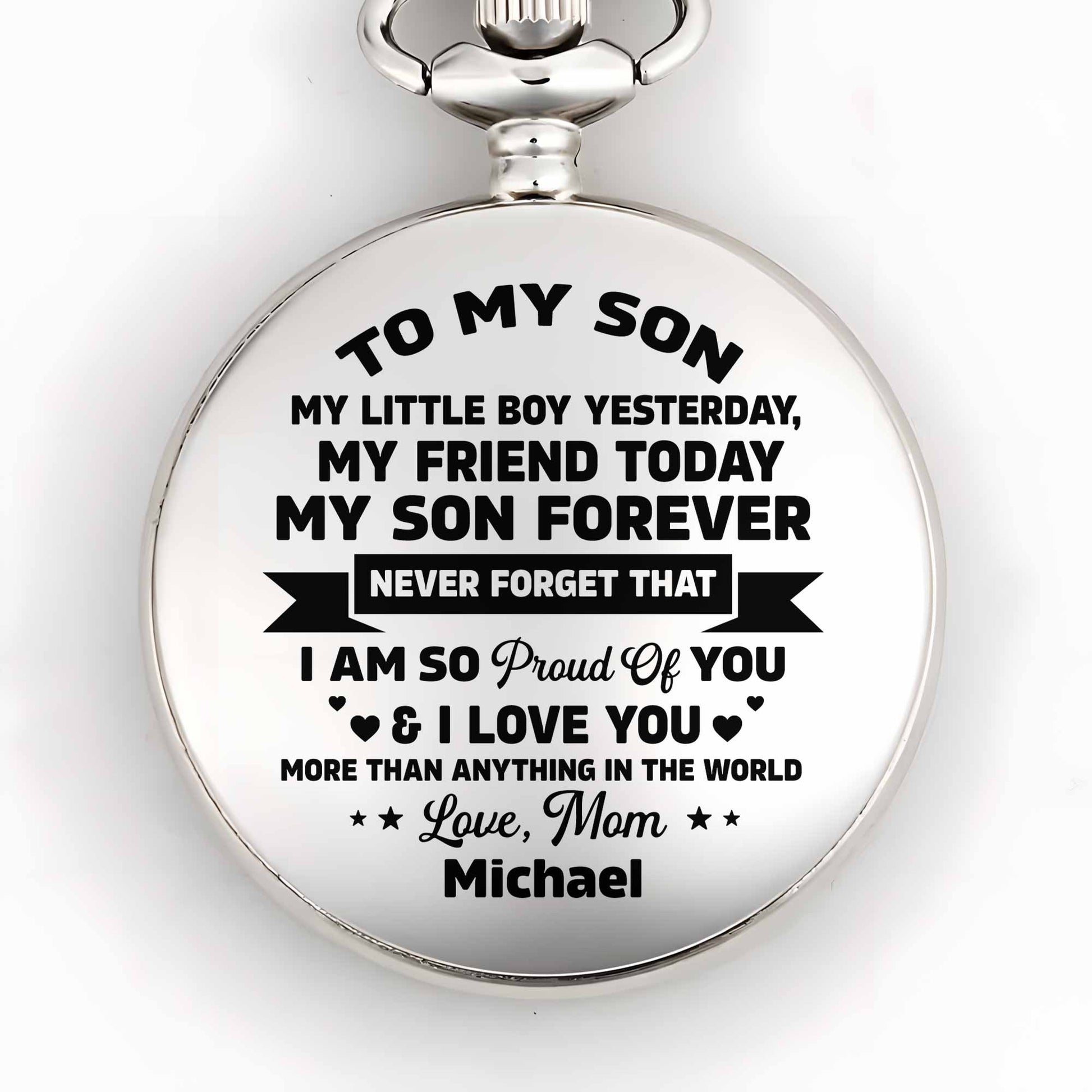 To My Son, My Friend Today, Heart Symbols And Stars