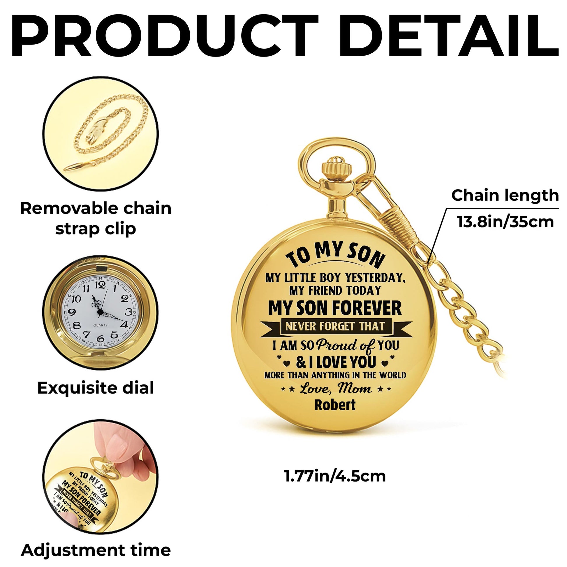 To My Son, My Little Boy Yesterday, Pocket Watch