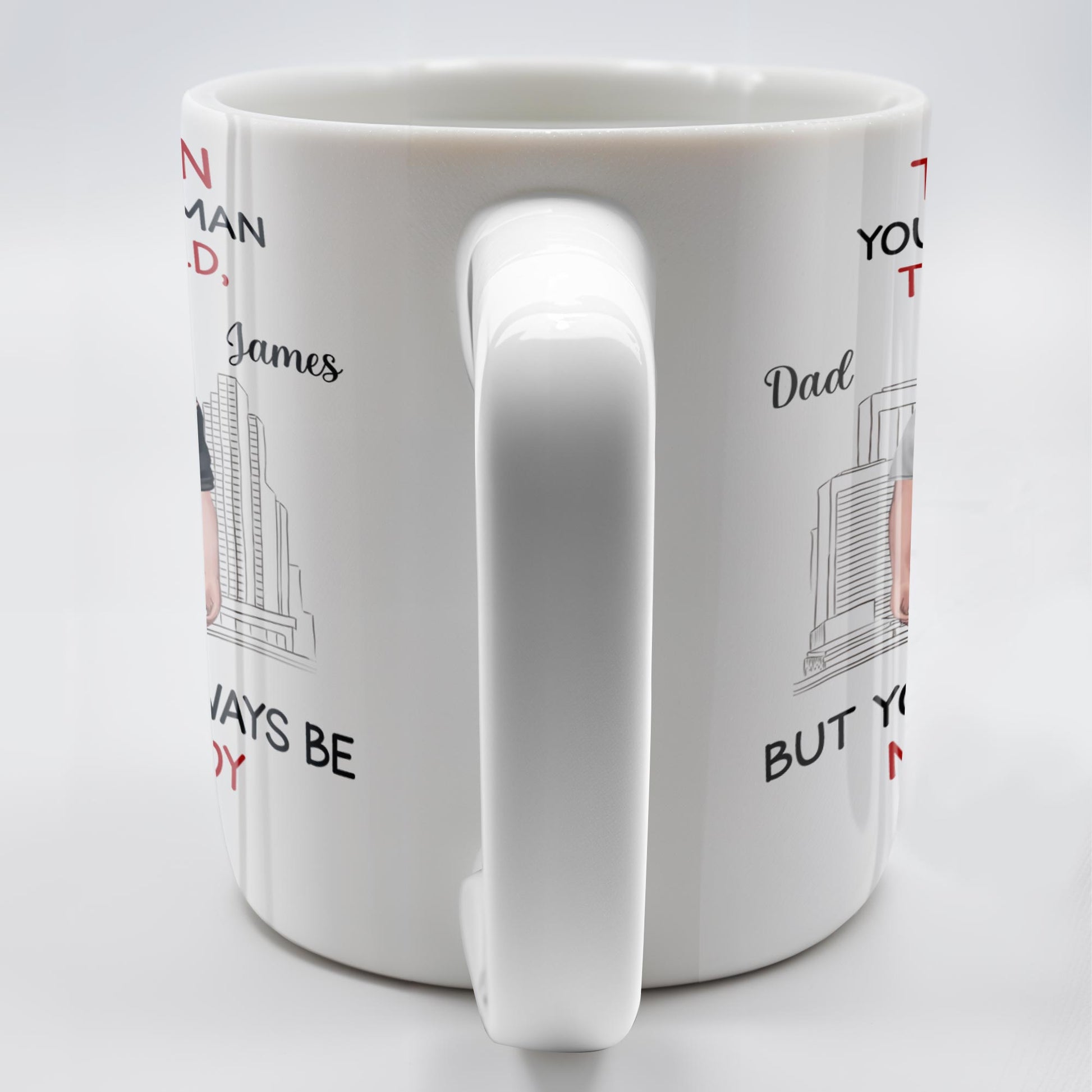 To My Son, You May Be A Man To The World, Father And Son Looking At City Skyline