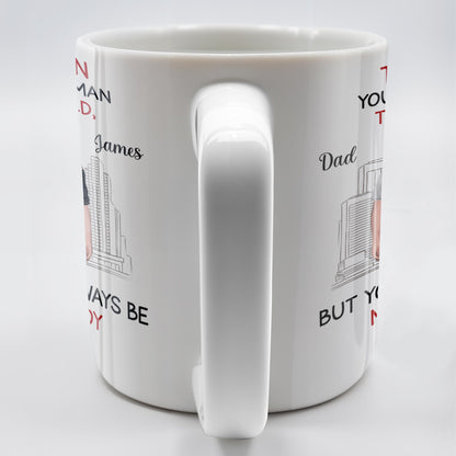 To My Son, You May Be A Man To The World, Father And Son Looking At City Skyline