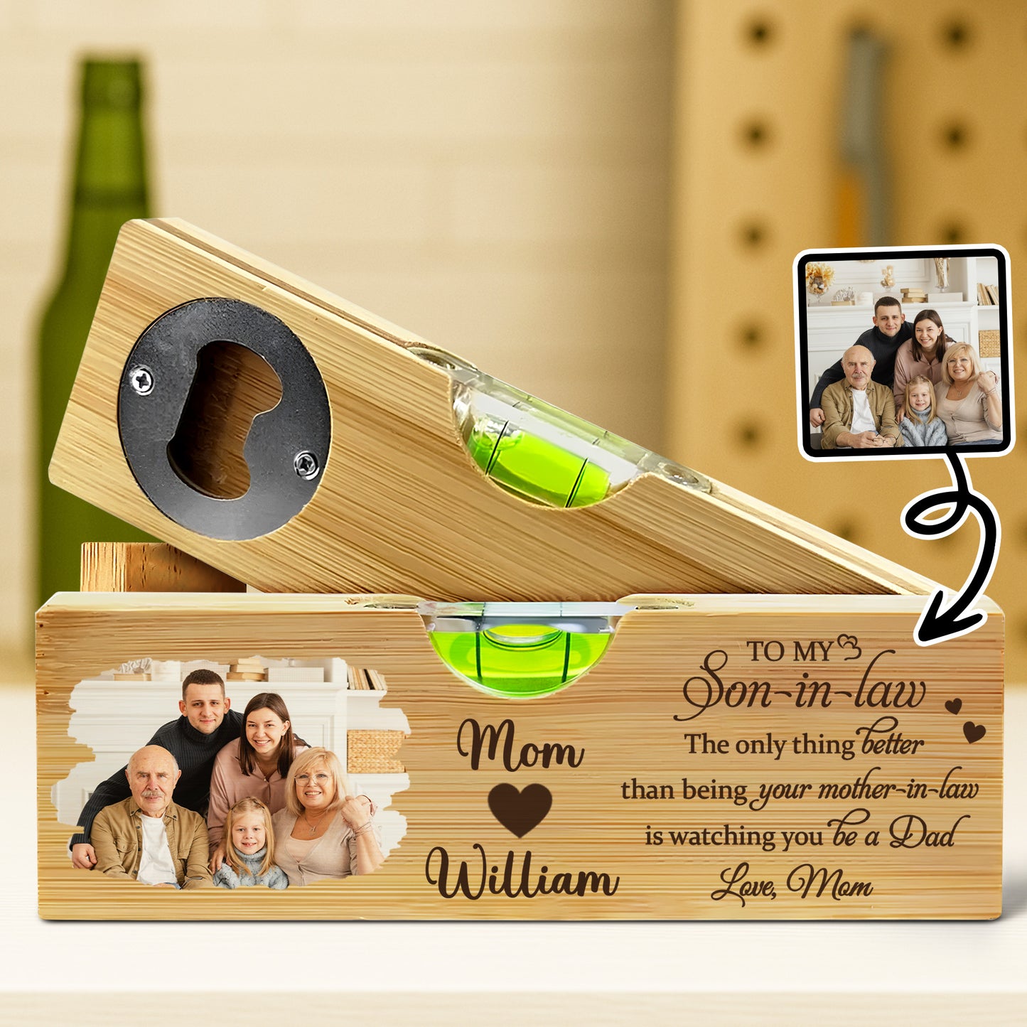 To My Son-in-Law, The Only Thing Better Than Being Your Mother-in-Law, Heart and Photo Frame