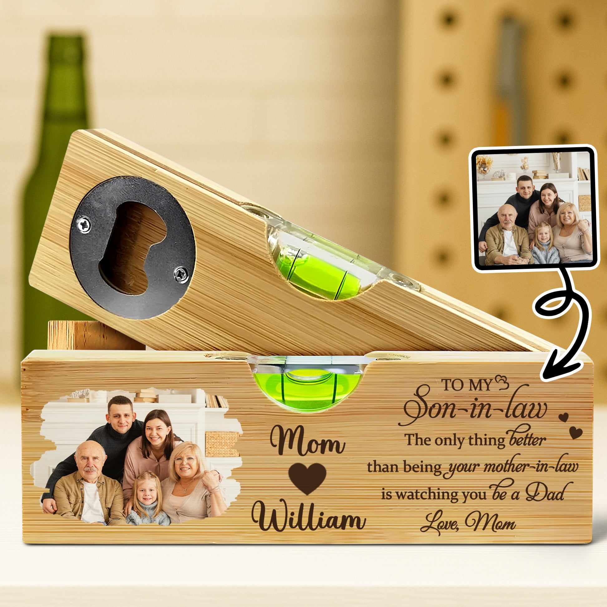 To My Son-in-Law, The Only Thing Better Than Being Your Mother-in-Law, Heart and Photo Frame