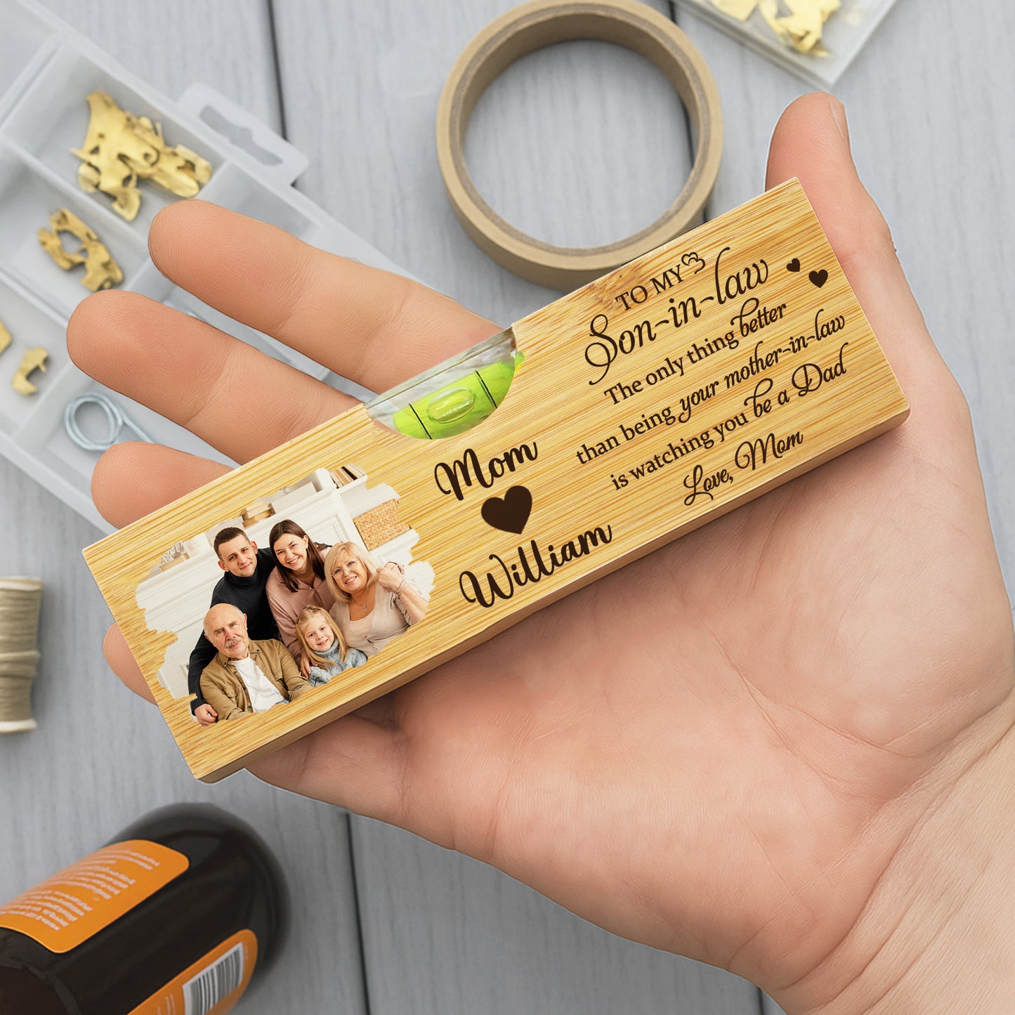 To My Son-in-Law, The Only Thing Better Than Being Your Mother-in-Law, Heart and Photo Frame