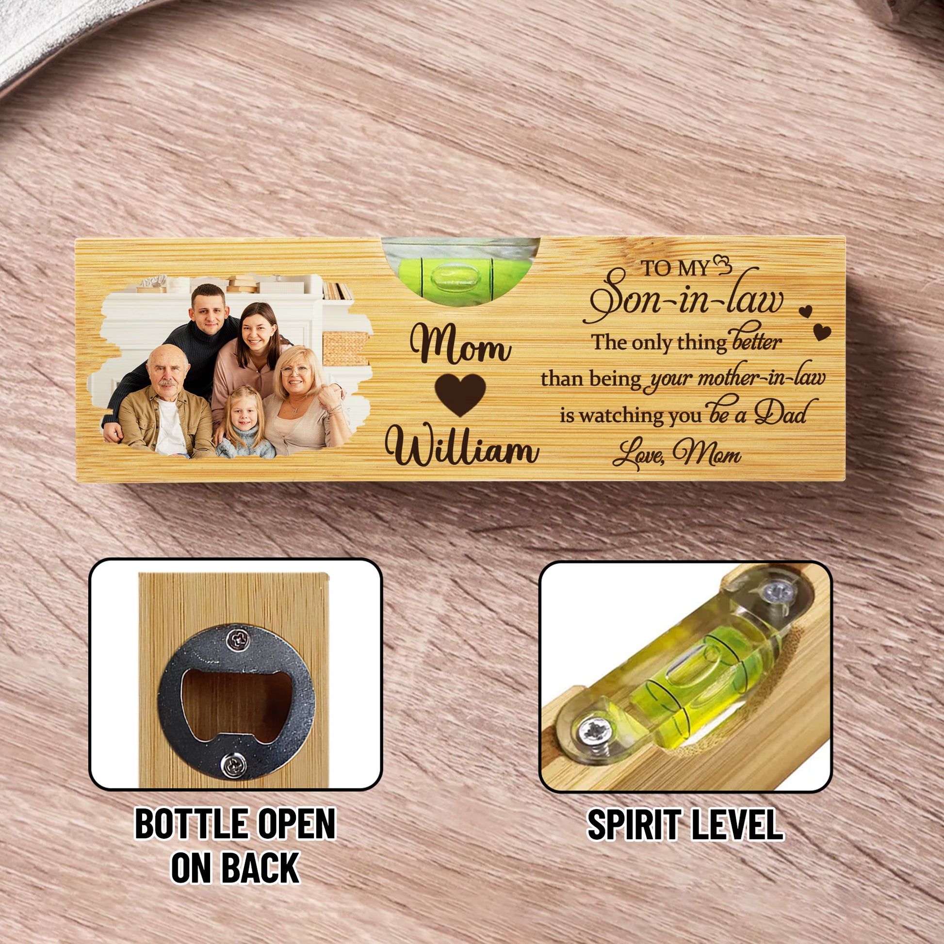 To My Son-in-Law, The Only Thing Better Than Being Your Mother-in-Law, Heart and Photo Frame