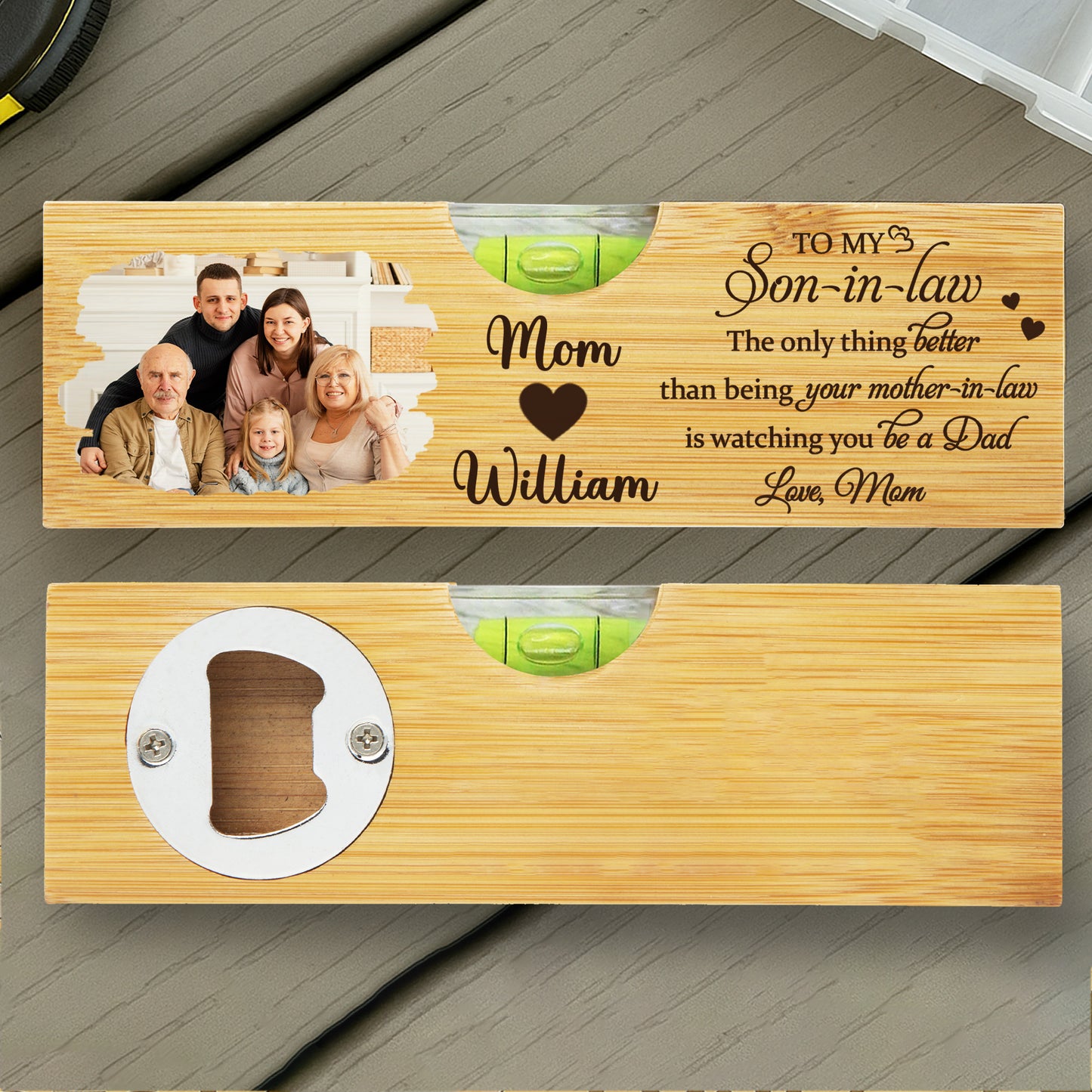 To My Son-in-Law, The Only Thing Better Than Being Your Mother-in-Law, Heart and Photo Frame