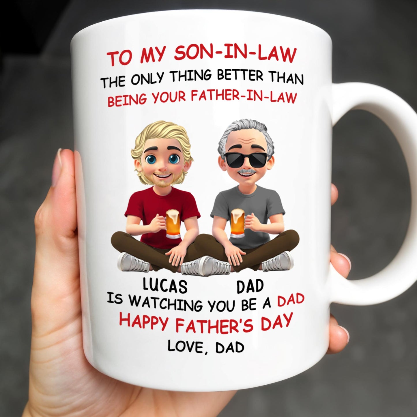 To My Son-In-Law, The Only Thing Better Than Being Your Father-In-Law, Cartoon Characters