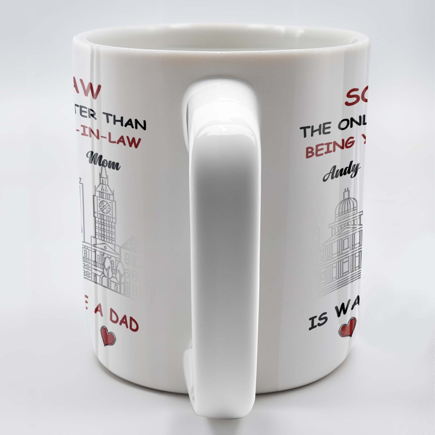 To My Son-In-Law The Only Thing Better Than Being Your Mother-In-Law, Cityscape and Heart