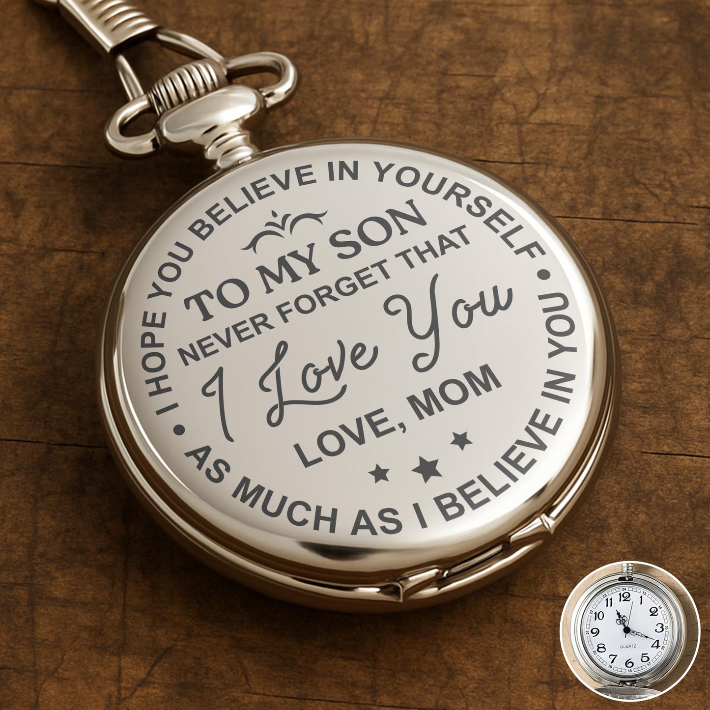 To My Son Never Forget That I Love You Stars Design