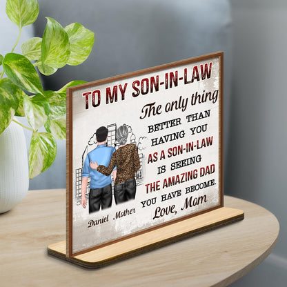 To My Son-In-Law The Only Thing Better Than Having You, Cityscape and Two People