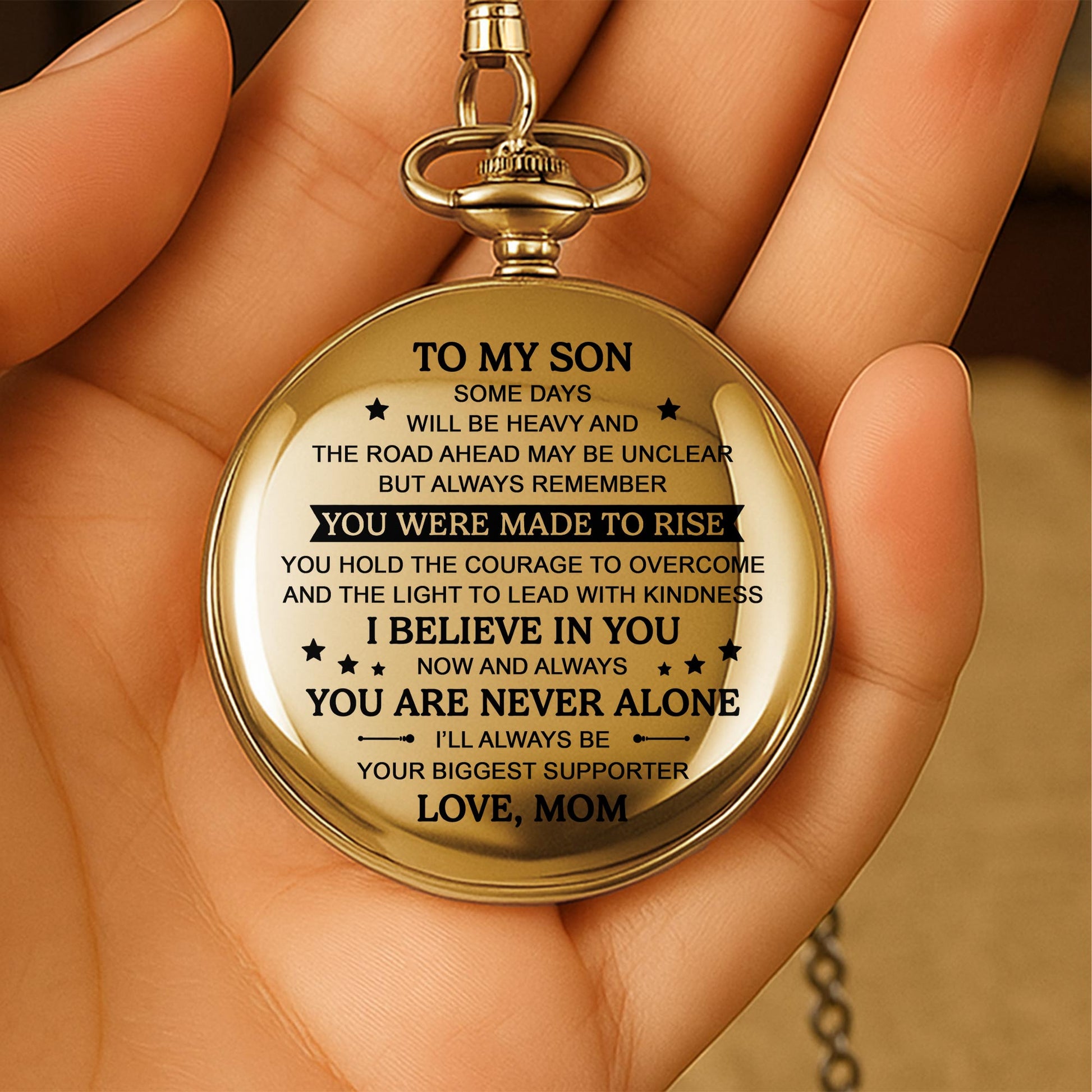 To My Son Some Days Will Be Heavy Stars And Banner