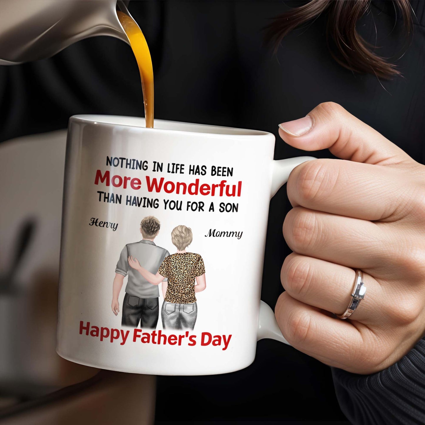 Nothing In Life Has Been More Wonderful Than Having You For A Son, Back View of Mother and Son