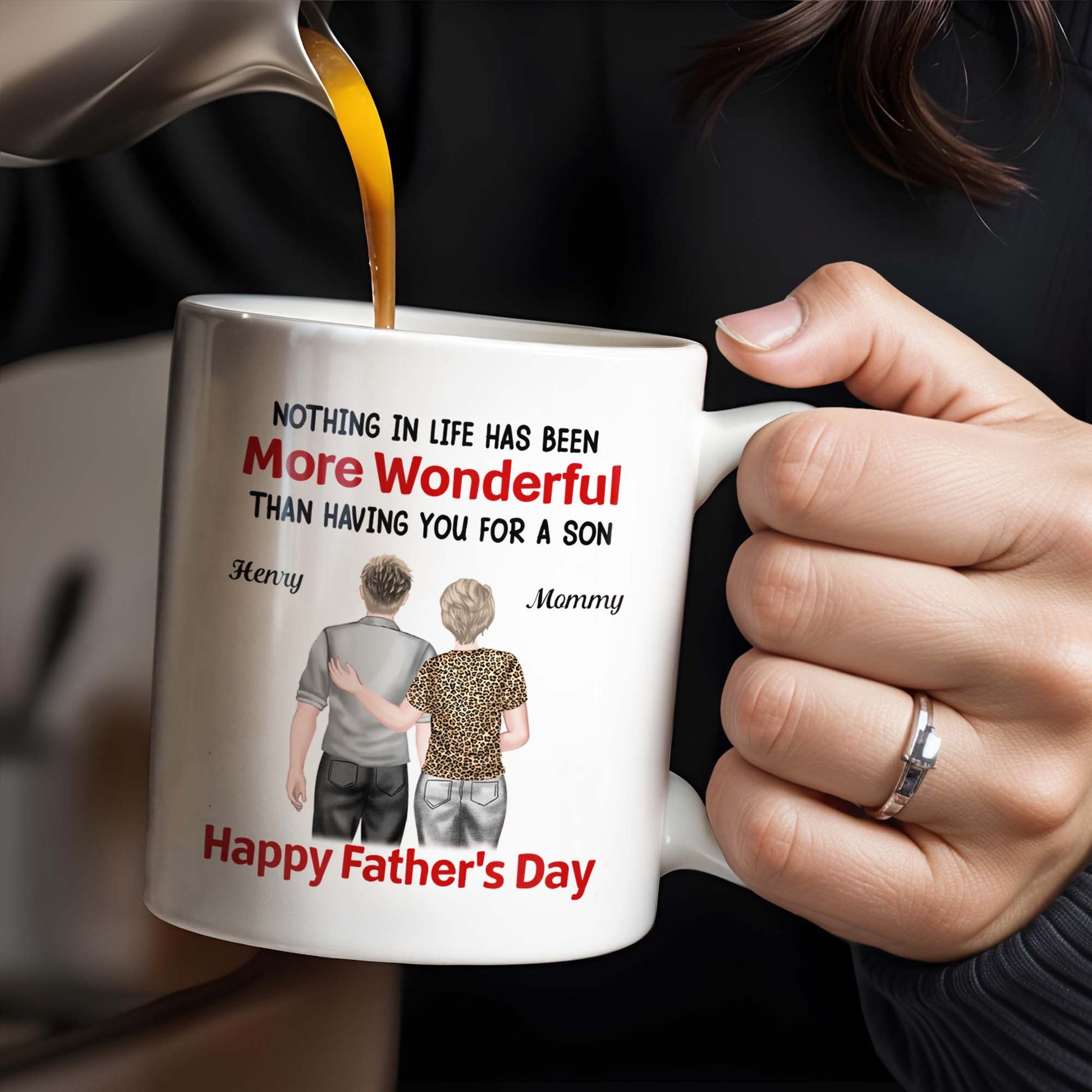 Nothing In Life Has Been More Wonderful Than Having You For A Son, Back View of Mother and Son