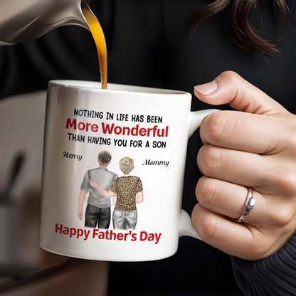 Nothing In Life Has Been More Wonderful Than Having You For A Son, Back View of Mother and Son