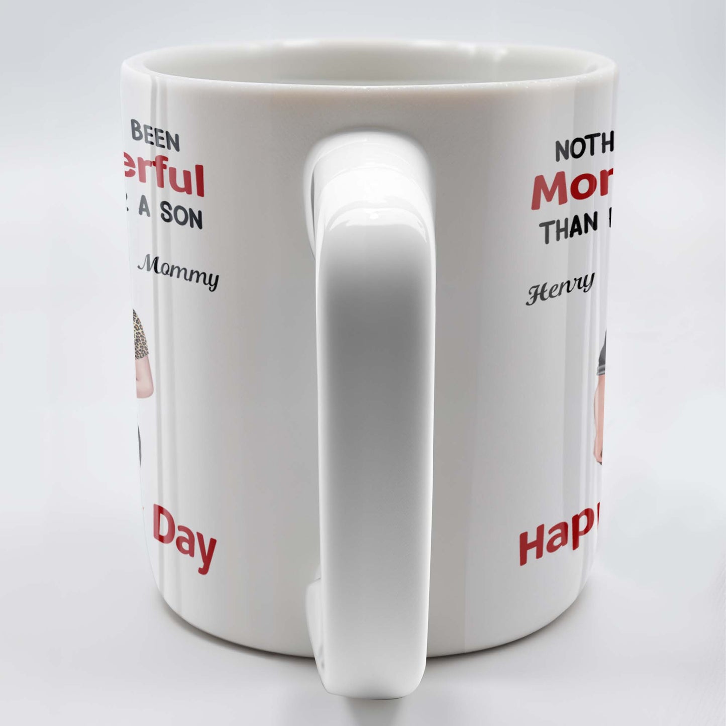 Nothing In Life Has Been More Wonderful Than Having You For A Son, Back View of Mother and Son