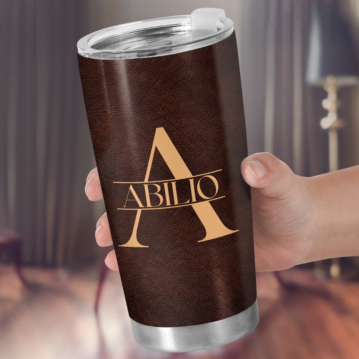 To My Son, The Only Thing Better Than Being Your Mother, Leather Texture and Heart - Personalized Custom Stainless Steel Tumbler 20oz 30oz - SON045_TB