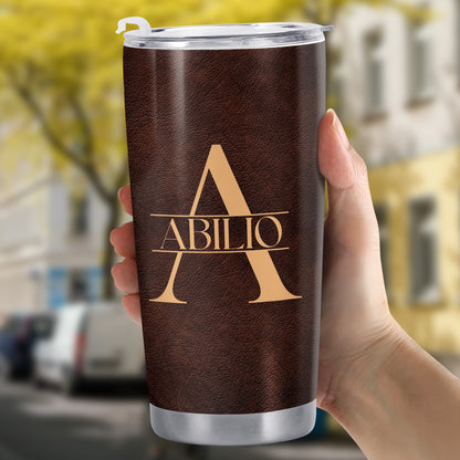 To My Son, The Only Thing Better Than Being Your Mother, Leather Texture and Heart - Personalized Custom Stainless Steel Tumbler 20oz 30oz - SON045_TB